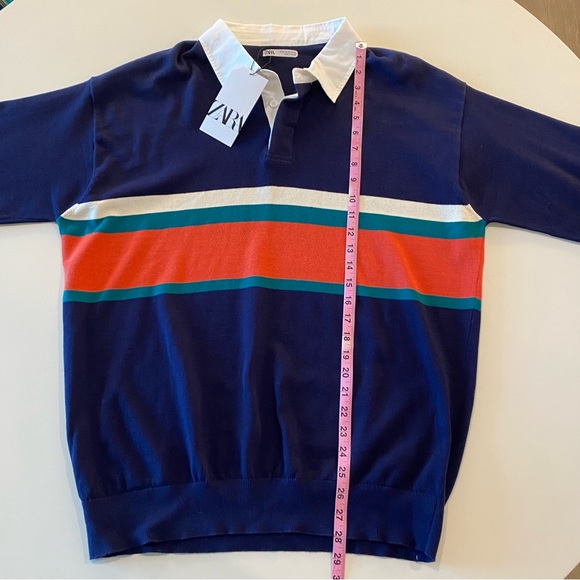 Zara Collared Rugby Long Sleeve Shirt - Picture 7 of 7